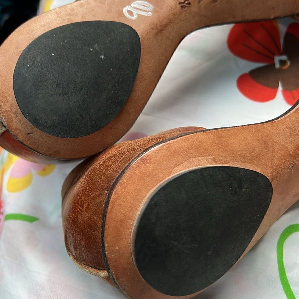 Brown Leather Flats by CYDWOQ vintage - Picture 9 of 12